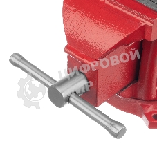 Тиски слесарные Matrix, 125 мм, поворотные, с наковальней