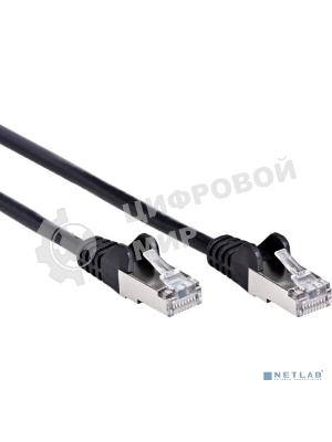 Патч-корд литой AOpen ANP522B-BK-0.5M FTP cat.5e (7/0.16) черный 0,5m