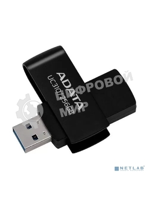 Флешка USB ADATA UC310 (UC310-256G-RBK), 256Gb, USB 3.2 Gen1, R/W 100/30, черный