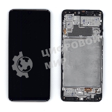 Дисплей для Samsung Galaxy M22 SM-M225F в сборе с тачскрином и рамкой OLED черный