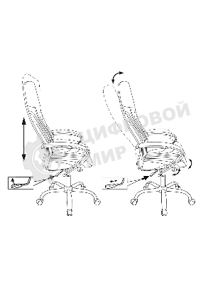 Кресло Бюрократ CH-610SL черный, ткань