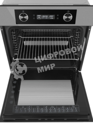 Шкаф духовой электрический Maunfeld AEOH60102S, 60л, дверца с 3 стеклами, нержавеющая сталь
