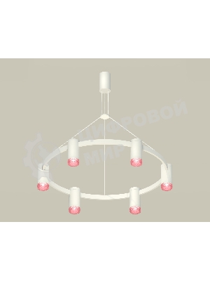Светильник Ambrella light XB9021201/6 SWH/PI белый песок/розовый MR16 GU5.3 (С9021, N6152)
