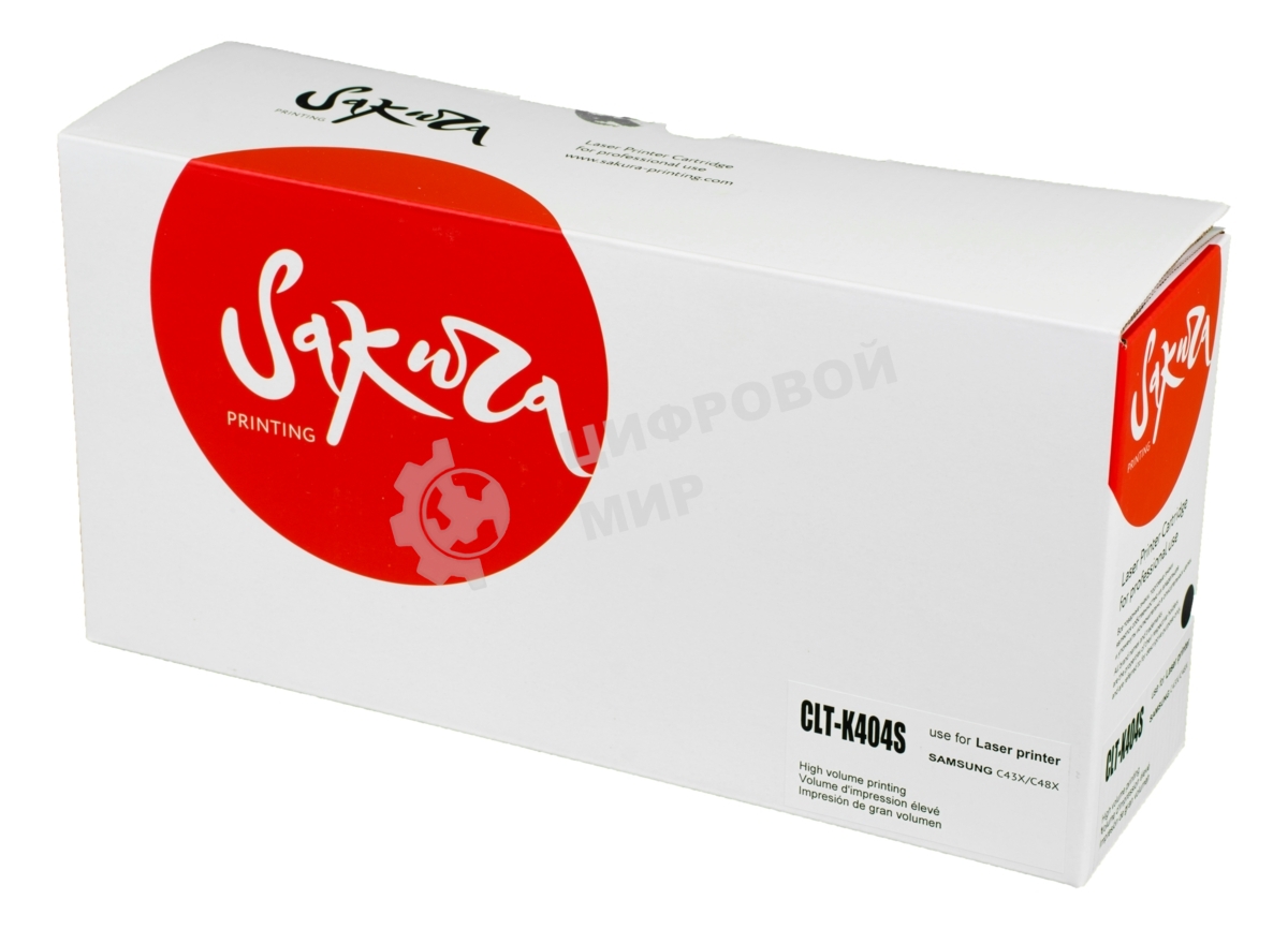 Картридж лазерный Sakura CLTK404S для Samsung SL-C430/SL-C480, черный, 1500 к.