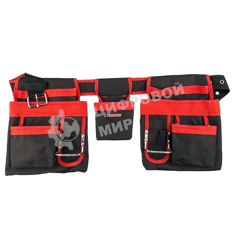 Сумка-пояс монтажника двойная Rexant RE-15