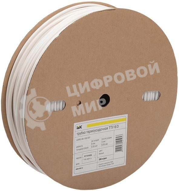 Трубка термоусадочная тонкостен. ТТУ-30/15 черный (уп.50м) ИЭК UDRS-D30-50-K02