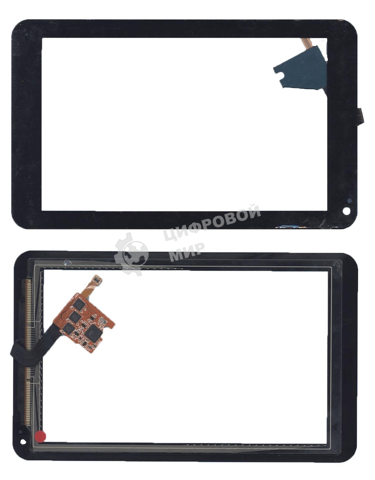 Сенсорное стекло (тачскрин) для LG Optimus Pad (V900), черное