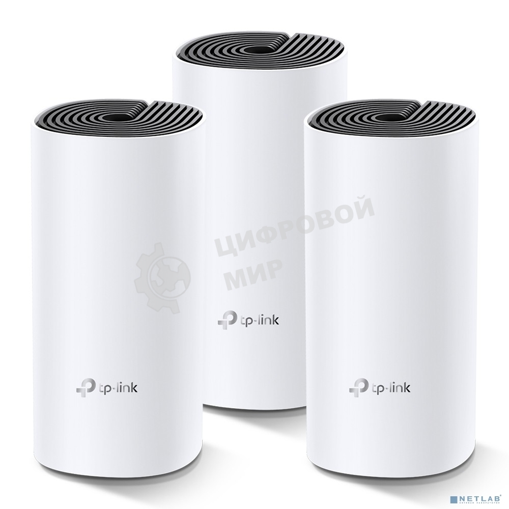 Бесшовный Mesh роутер TP-Link Deco M4 (DECO M4(3-PACK)) AC1200 10/100/1000BASE-TX (упак.:3шт)