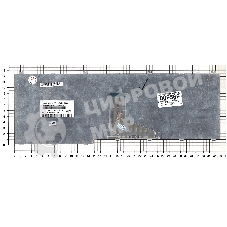 Клавиатура для ноутбука Toshiba Satellite P205-S6237 серебристая (шлейф по центру)