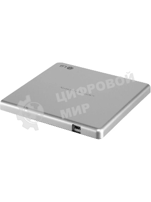Оптический привод DVD-RW LG GP57ES40 серебристый USB внешний