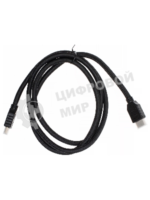 Кабель аудио-видео Cactus CS-HDMI.2-1.5 HDMI (m)/HDMI (m) 1.5м. позолоченные контакты черный