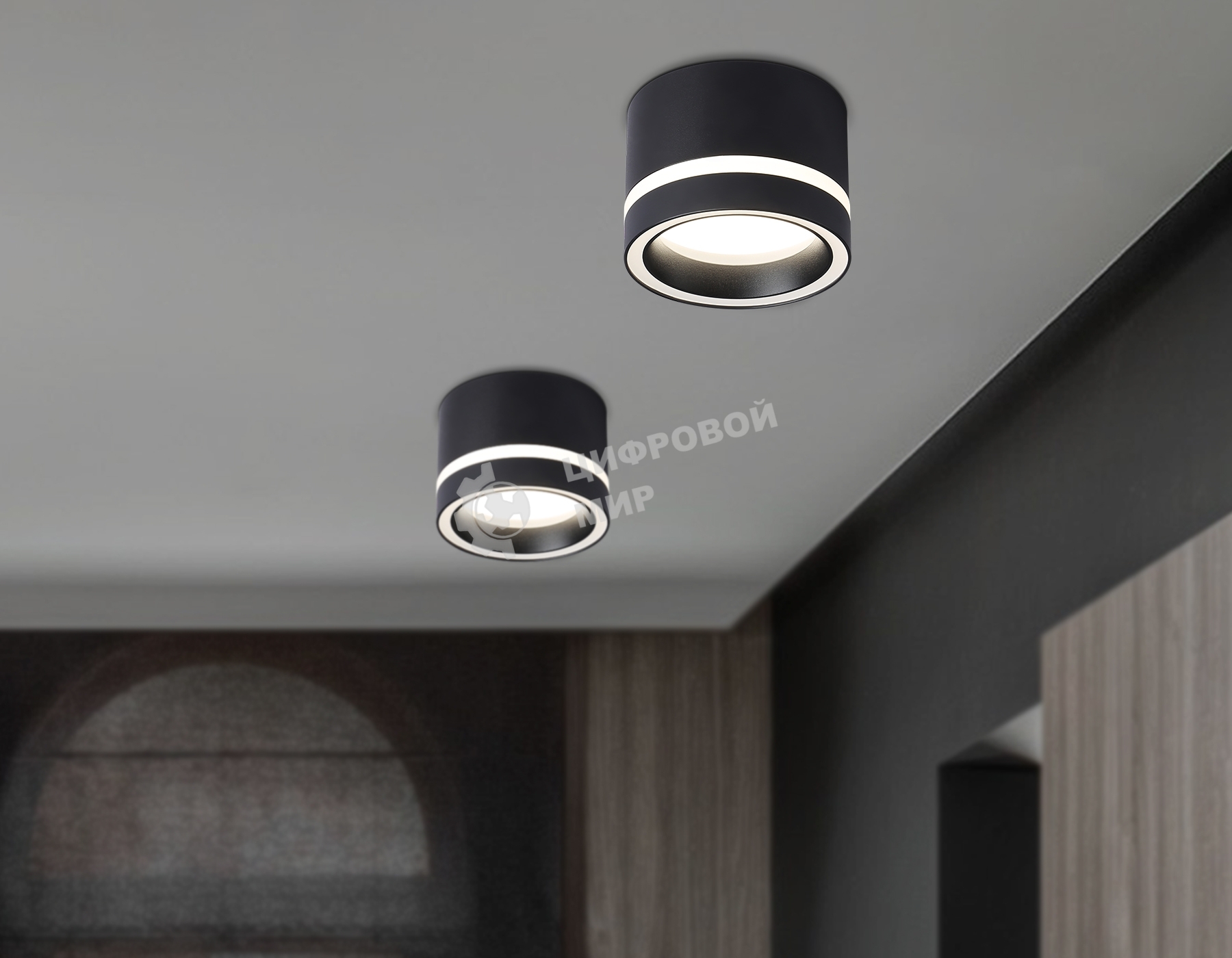 Светильник Ambrella light TN5246 BK черный GX53 max 12W D85*62