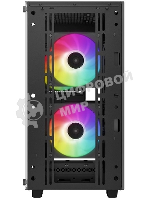 Компьютерный корпус DeepCool CC360 ARGb (R-CC360-BKAPM3-G-1) (mATX, без БП, 2xUSB, с окном)