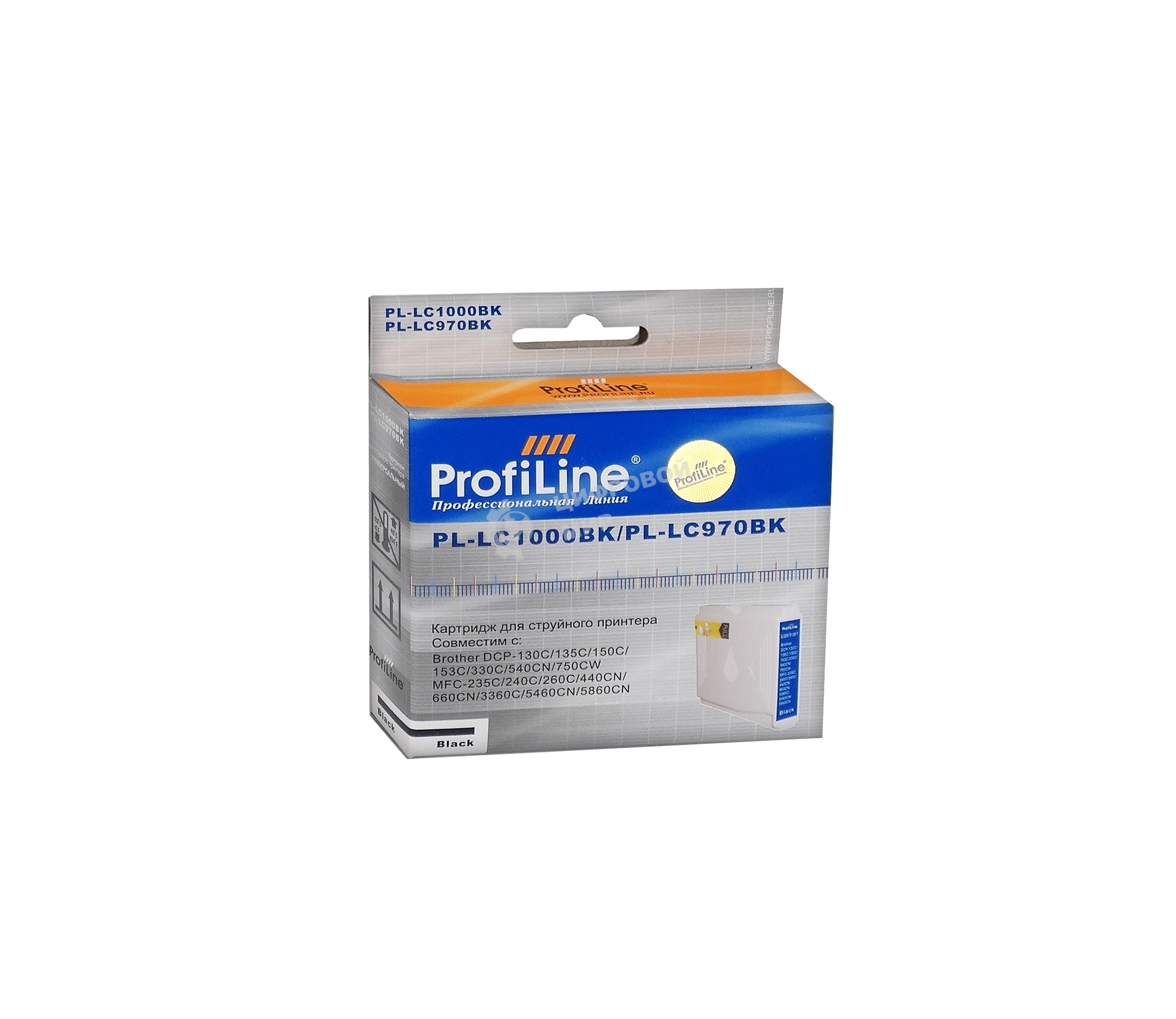 Картридж струйный ProfiLine PL-LC1000BK/LC970BK для принтеров Brother DCP -130C/135C/150C/235C/330C/350C/440CN/750CW/MFC-240C/260C/660CN/665CW/885CW/360C/5460CN/5860CW Black водн