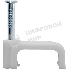 Скоба Navigator креп. прям. d6 с гвозд. NCS-06-50 (уп. 50 шт)