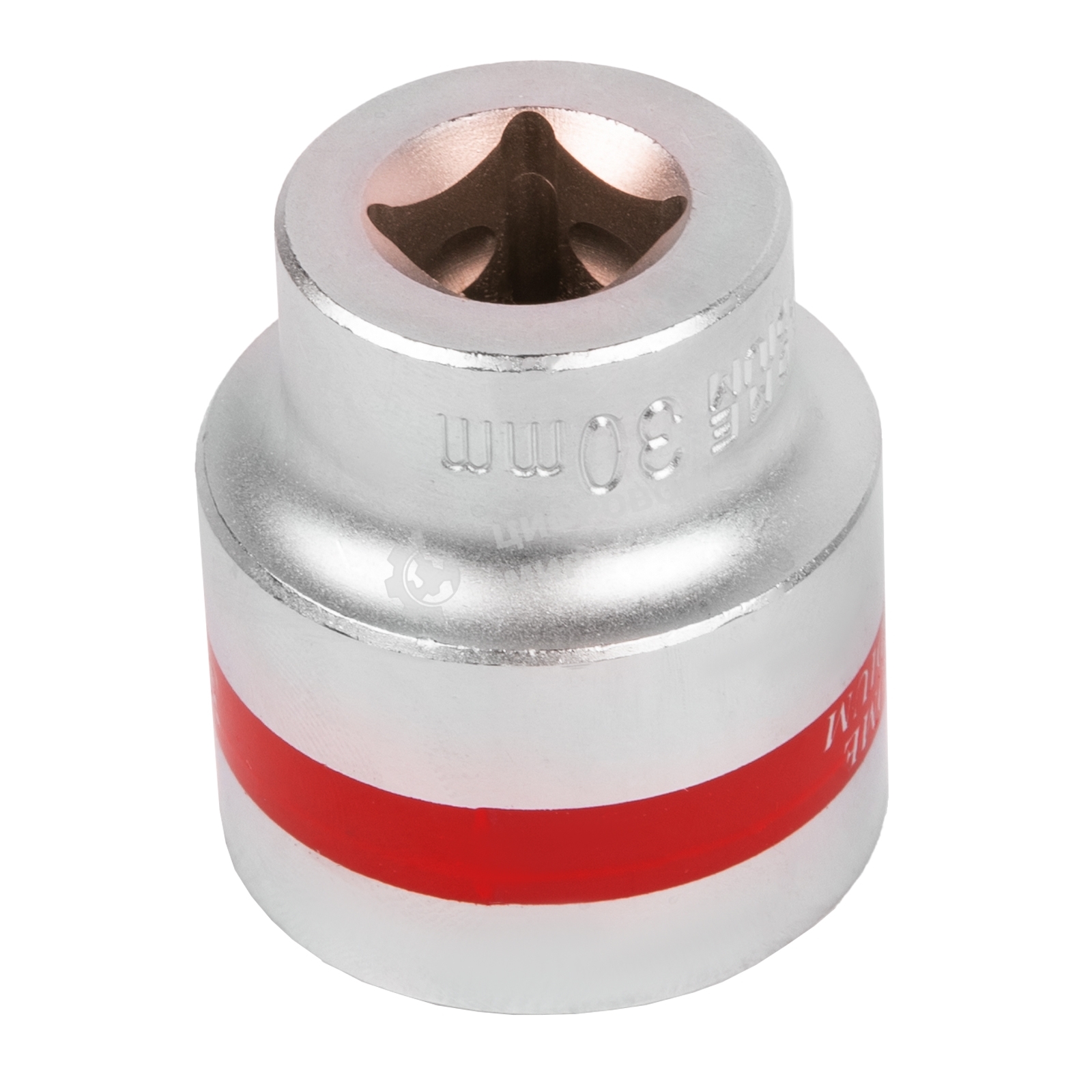 Головка Matrix торцевая 30мм 6-гранная crv под квадрат 1/2'' хромированная