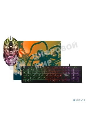 Комплект клавиатура+мышь Defender Tark C-779 проводной, USB, 2400 DPI, чёрный