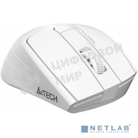 Мышь беспроводная A4Tech Fstyler FG30 белый/серый, 2000 dpi, радиоканал, USB, кнопки - 5