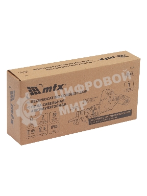 Пила сабельная аккумуляторная MTX RС-65, Li-Ion, 12 В
