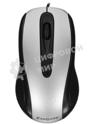 Мышь проводная ExeGate Professional Standard SH-9026S серебристый, 1000 dpi, USB, кнопки - 3