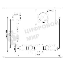 Светильник Ambrella light LH53176 SB/WH бронза/белый 26W 3000K 960*170*1230