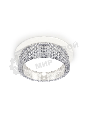 Комплект встраиваемого светильника Ambrella light XC8050030 SWH/CL белый песок/прозрачный GX53 (C8050, N8480)