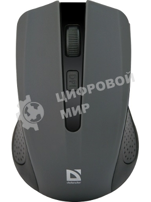 Мышь беспроводная Defender Accura MM-935 серый, 1600 dpi, радиоканал, USB, кнопки - 4