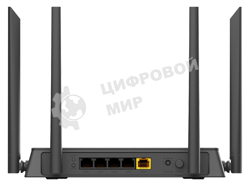 Роутер D-Link DIR-822/RU/E1A, Wireless AC1200 Dual-Band Router with 1 10/100Base-TX WAN port and 4 10/100Base-TX LAN ports.802.11b/g/n compatible, 802.11AC up to 866Mbps,1 10/100Base-TX WAN port, 4 10/100B