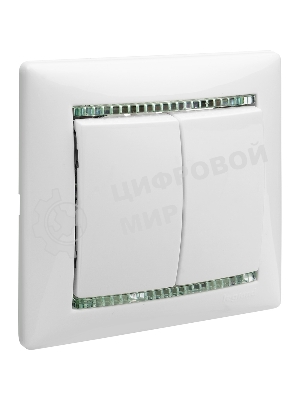 Выключатель Valena двойной выключатель/белый