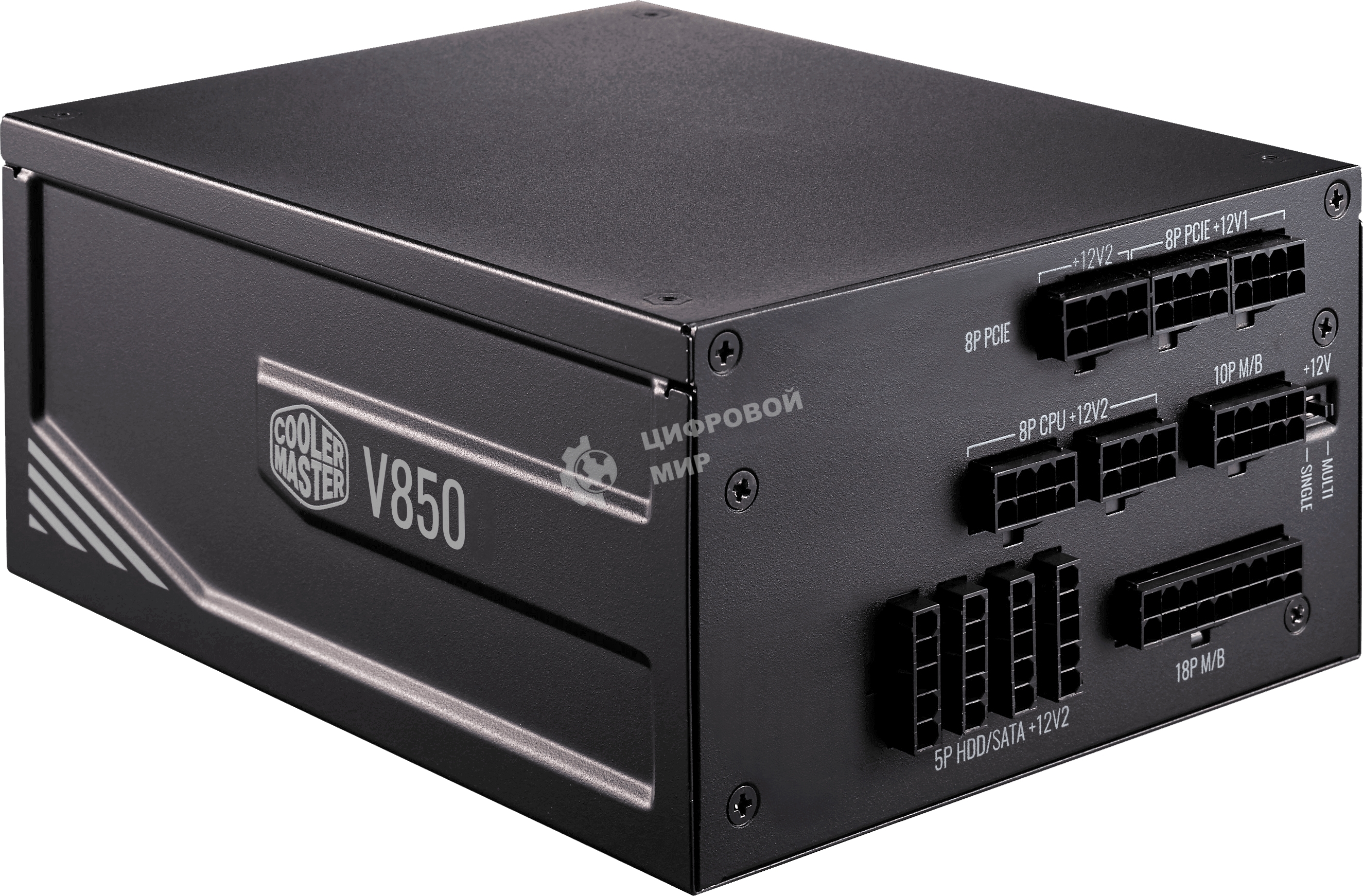 Блок питания Cooler Master XG850, 850Вт, 80 PLUS Platinum, 135мм, модульный, черный