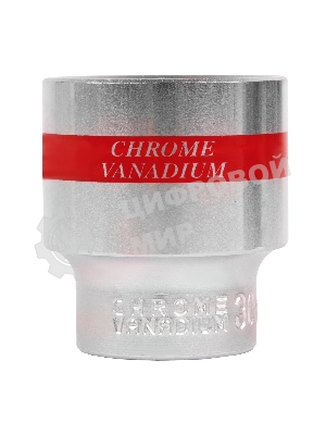 Головка Matrix торцевая 30мм 6-гранная crv под квадрат 1/2'' хромированная