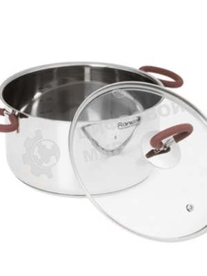 Кастрюля Rondell Etery RDS-1600 5.1 л. d=24 см (с крышкой) сталь
