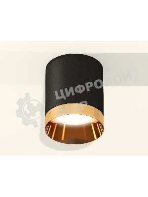 Светильник Ambrella Light XS6302024 SBK/PYG черный песок/золото желтое полированное MR16 GU5.3 (C6302, N6134)