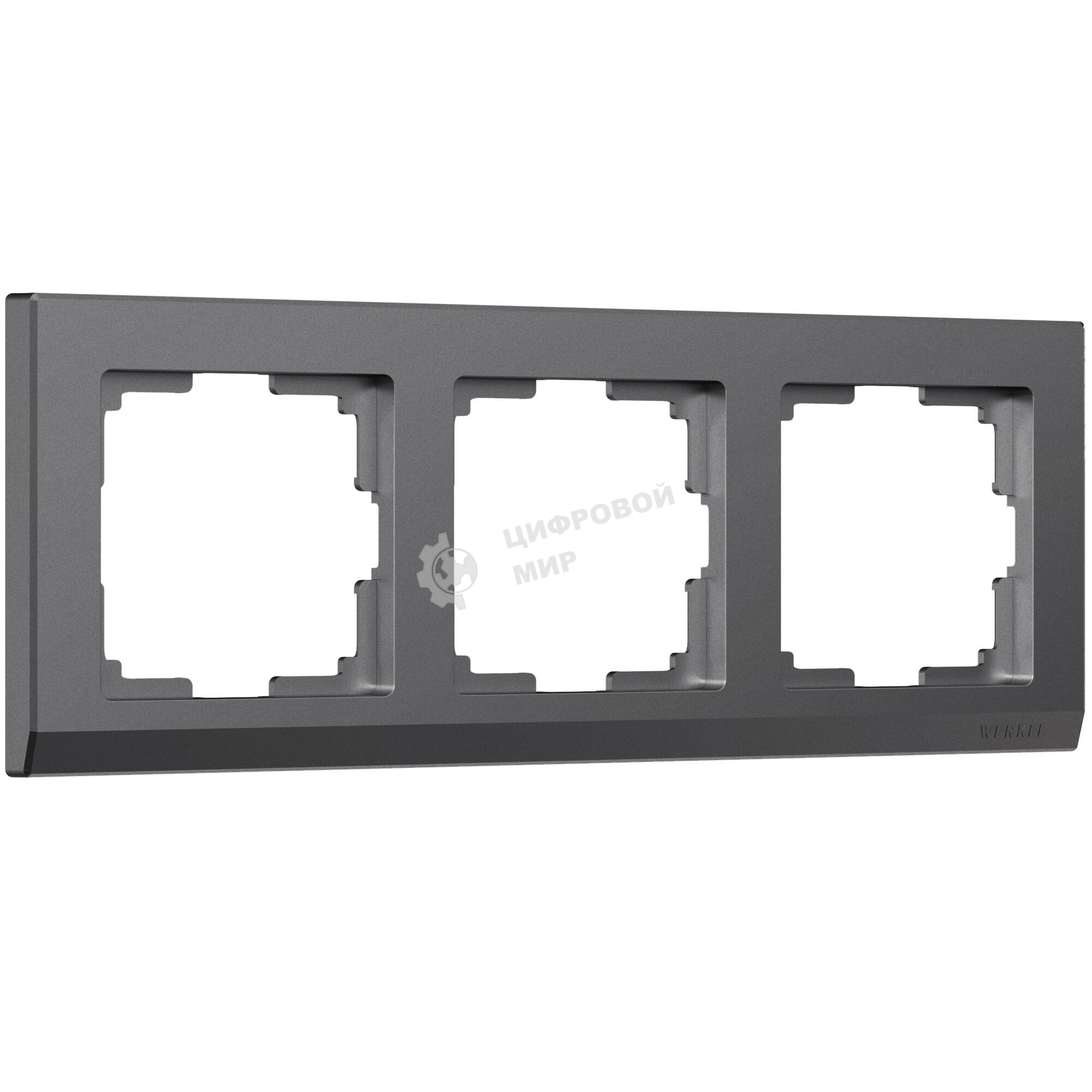 Рамка на 3 поста Stark (графит матовый) W0031864