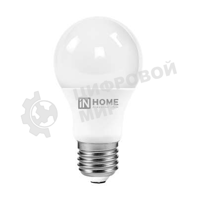 Лампа светодиодная IN HOME 4690612020228 LED-A60-VC 10Вт 230В E27 6500К