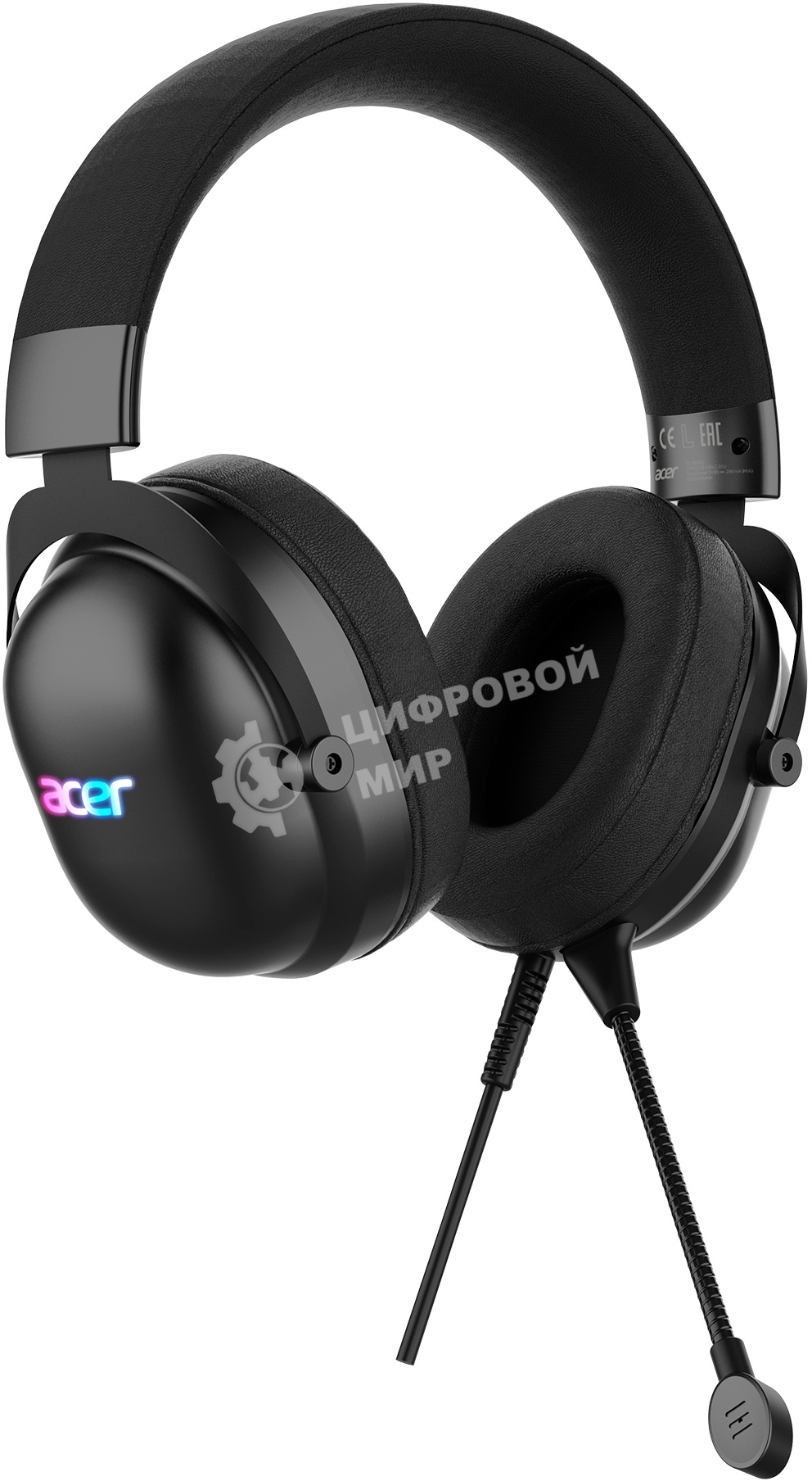 Гарнитура проводная с микрофоном Acer AHW122 черный 2.1м мониторные USB оголовье (ZL.HDSCC.01U)