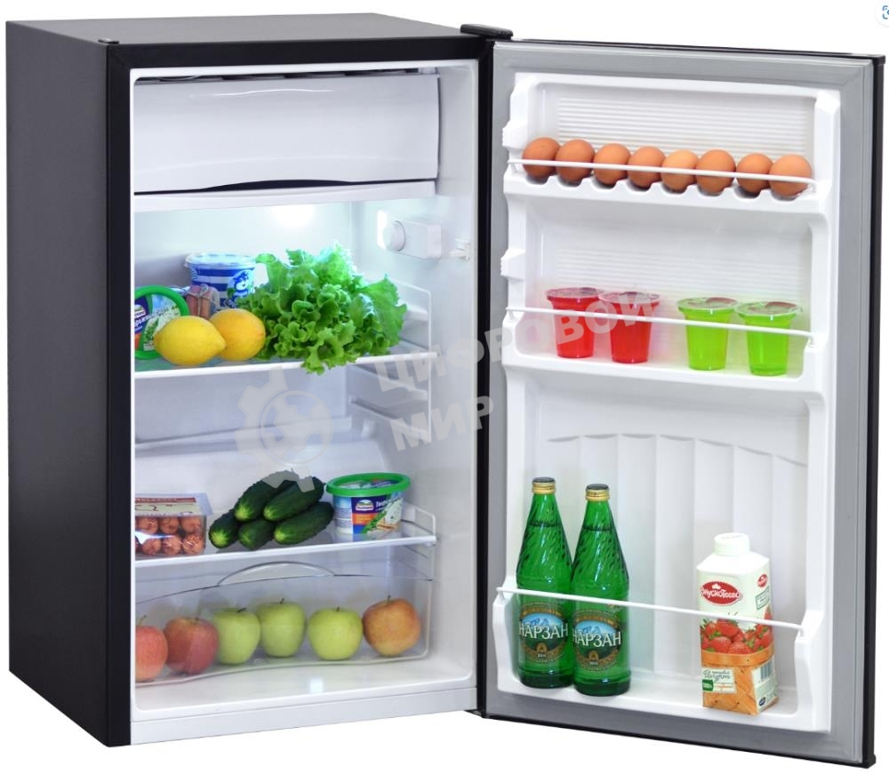 Холодильник Nordfrost NR 403 B черный матовый однокамерный 100/11л морозилка сверху