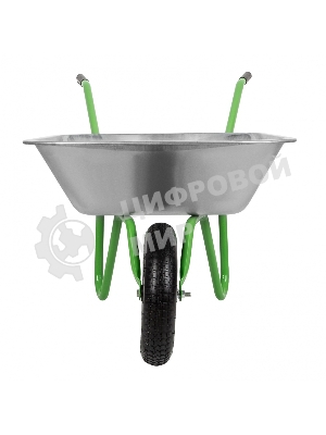 Тачка садовая Сибртех одноколесная облегченная, объем 65 л