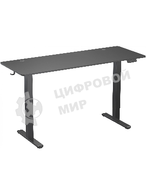 Стол компьютерный Cactus CS-EDL-BBK черный, столешница ДСП, каркас черный