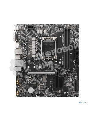 Материнская плата MSI PRO H610M-G, LGA 1700, Intel H610, 2xDDR5, 4xSATA, 1xM.2, 1xPCIe 4.0 x16, 1xPCIe 3.0 x1, 1xHDMI, 1xDP, 1xVGA, 1xRJ45 1Gb, 2xUSB-A 3.2 Gen 1, 4xUSB-A 2.0, 3x3.5мм, 7.1, mATX