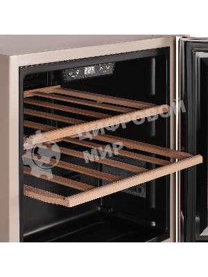 Винный шкаф Maunfeld MFWC-40SCH14 шампань, 40 л, 1 отсек, 14 бут., класс G