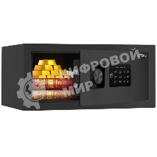 Сейф Deli ET531 200x 420x 370 мм, ключевой/кодовый электронный, черный