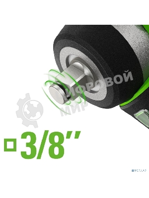 Гайковерт ударный аккумуляторный Greenworks G24IW200 24V, 200 Нм, бесщеточный, 3/8'', 1х2Ач,ЗУ,кор 3803607CUA