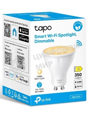 Умная диммируемая Wi-Fi лампа TP-Link Tapo L610