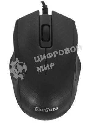 Мышь проводная ExeGate Professional Standard SH-9027 черный, 1000 dpi, USB, кнопки - 3
