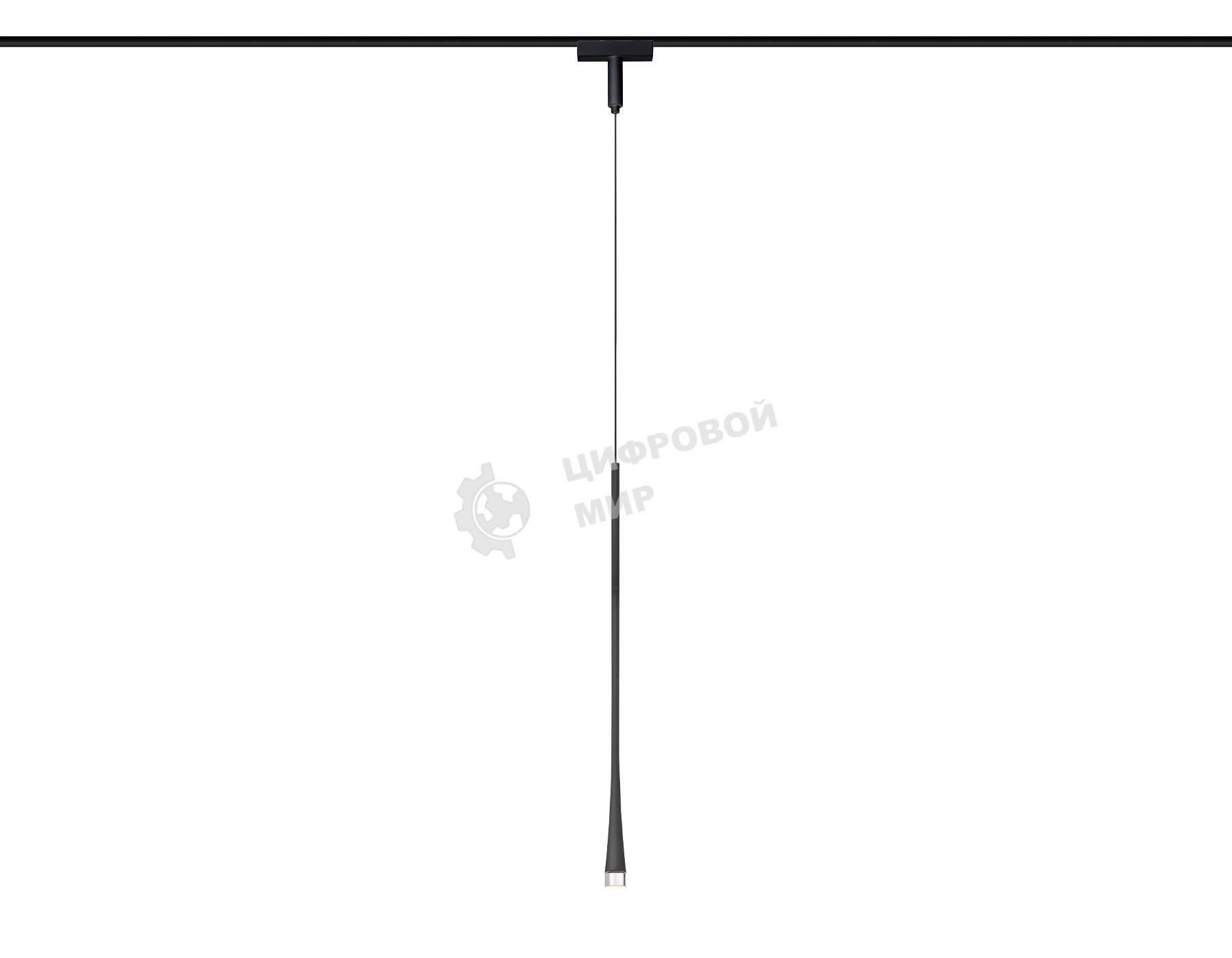 Светильник трековый светодиодный GV1637 BK черны IP20 6W 4200K 48V 38° D36*1500