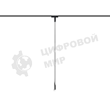 Светильник трековый светодиодный GV1637 BK черны IP20 6W 4200K 48V 38° D36*1500