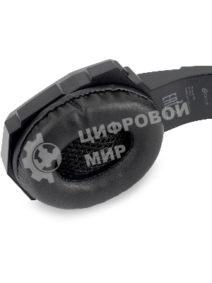 Гарнитура Oklick HS-L355G чёрный, проводная, 3.5 мм, подсветка