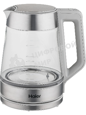 Чайник электрический Haier HK-501 1.7л. 2400Вт серый корпус: стекло/пластик (TD0036930RU)
