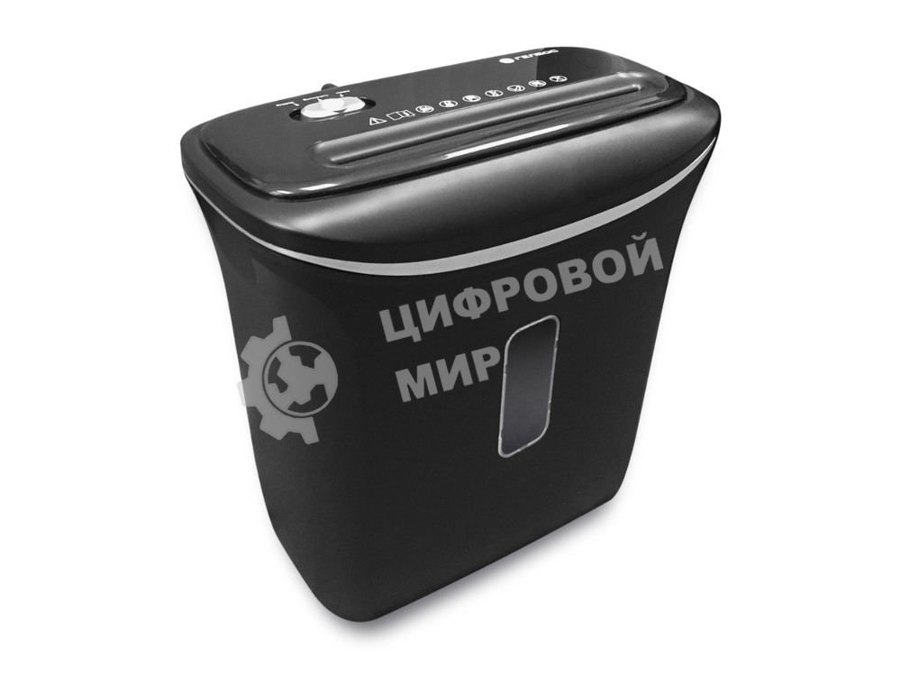 Шредер ГЕЛЕОС УД15-4, (DIN P-4), фрагмент 3,9х35мм, 8-10 лист (70г/м2), скобы, 15 литров